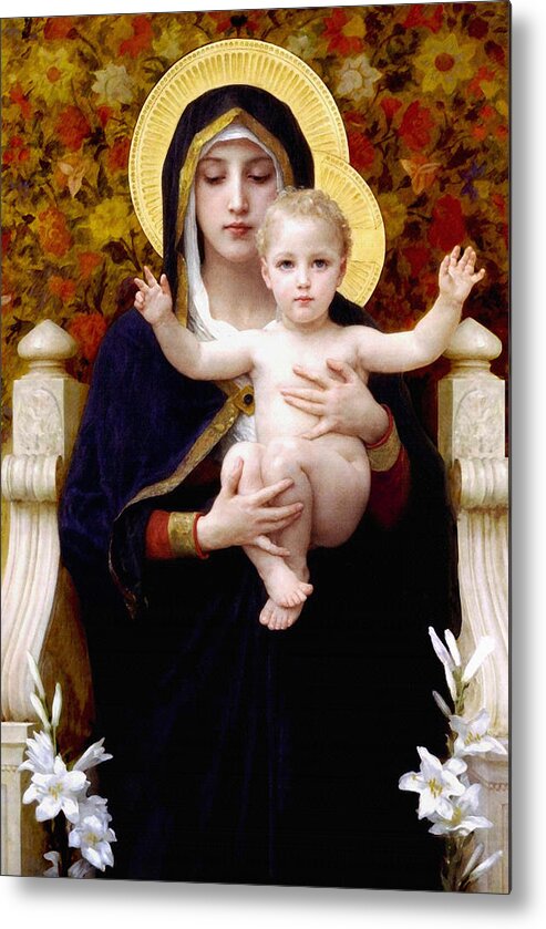 Madona and Baby Jesus Metal Prints